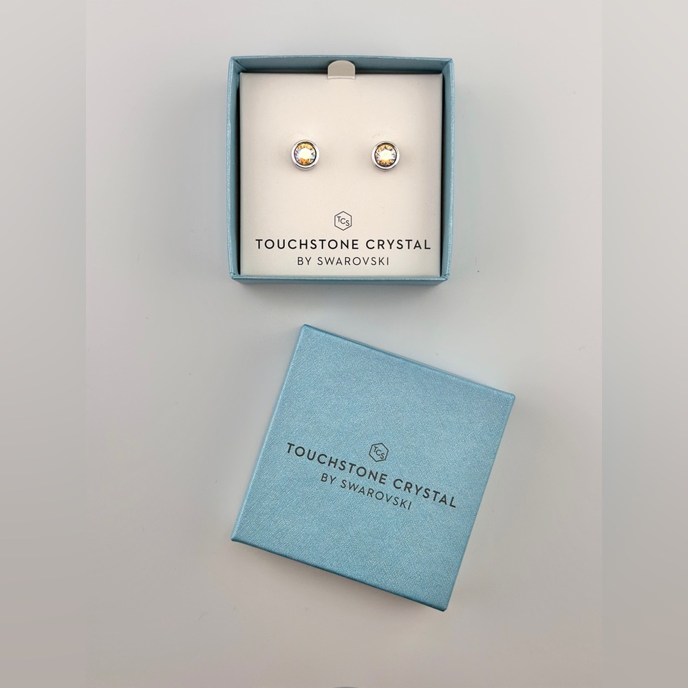 Lemon Shimmer Ice Earrings 
Touchstone Crystal by Swarovski
